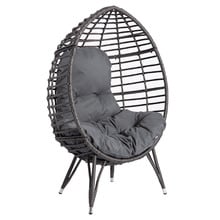 Charcoal Bourne Standing Outdoor Basket Chair